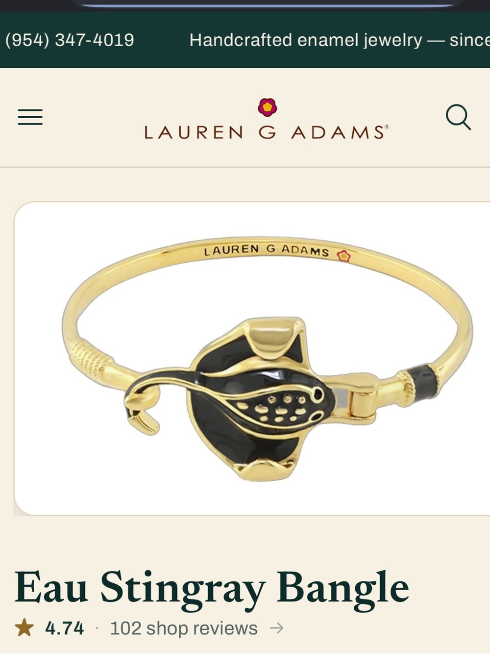Eau Stingray Bracelet